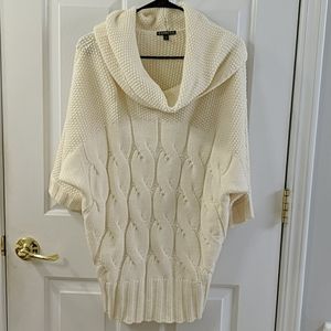 Cowl neck knit sweater